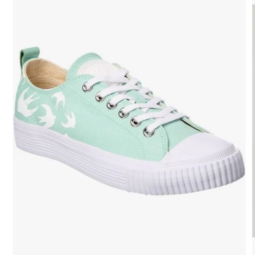 MCQ Alexander McQueen , sparrows Mint Green Canvas Sneakers . Unisex eu 40